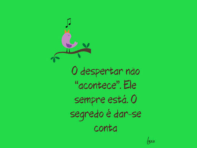 A certeza incerta do DESPERTAR